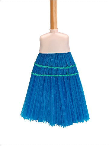 Corn Broom Plastic Mix Colours